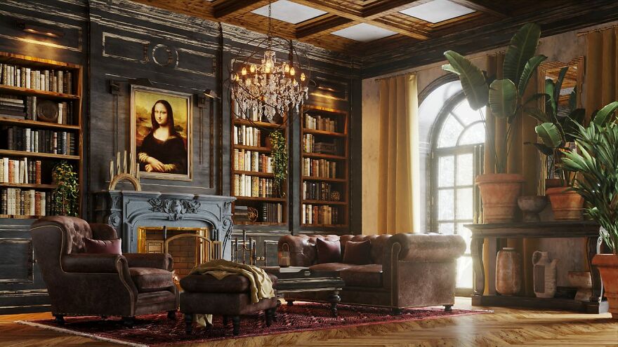Artist Imagines How History’s Most Famous Painters Might Decorate Their Homes Based On The Color Pallettes Of Their Paintings Artist Imagines How History’s Most Famous Painters Might Decorate Their Homes Based On The Color Pallettes Of Their Paintings