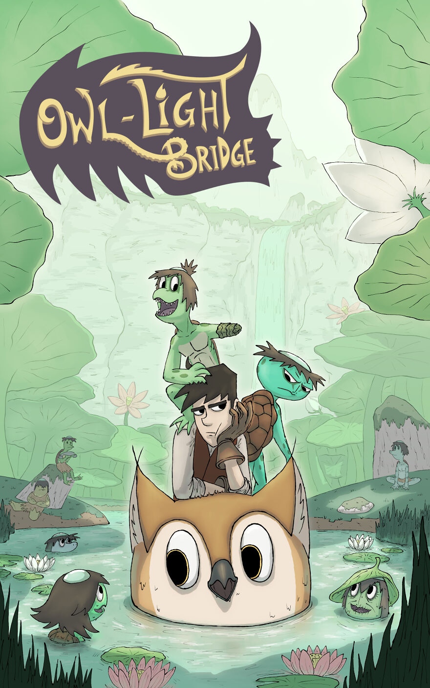 A Splash Page I Made For My Webcomic,
owl-Light Bridge!