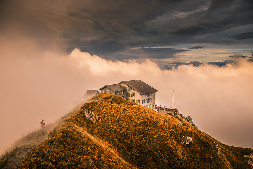 After A Long Day Hike In The Fog I Finally Made It To Heaven. After A Long Day Hike In The Fog I Finally Made It To Heaven.