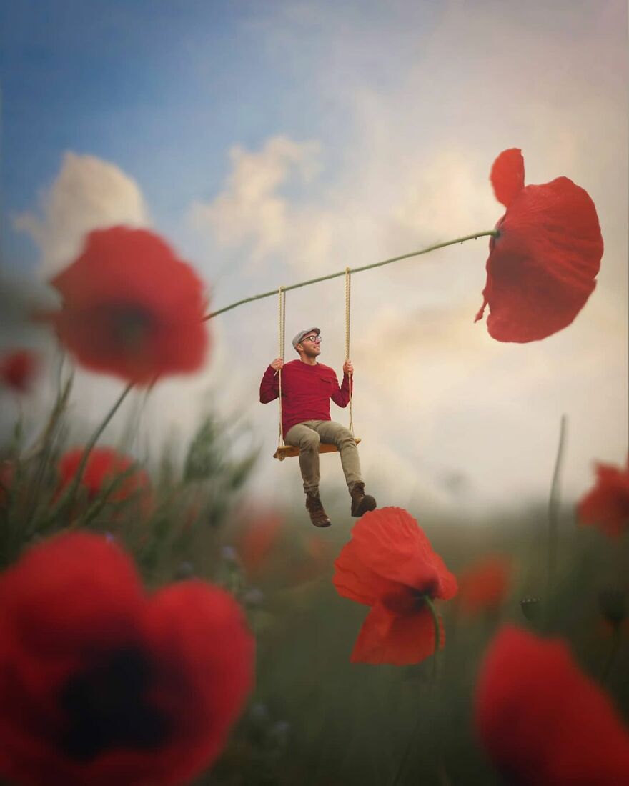 Photographer Creates Amazing Miniature Images Of Himself