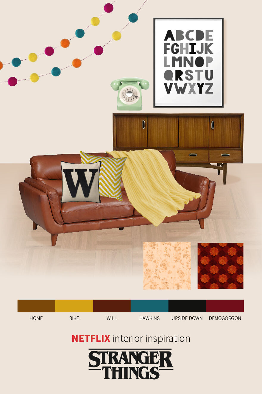 We Created 8 Interior Design Moodboards Inspired By Popular Netflix Shows We Created 8 Interior Design Moodboards Inspired By Popular Netflix Shows