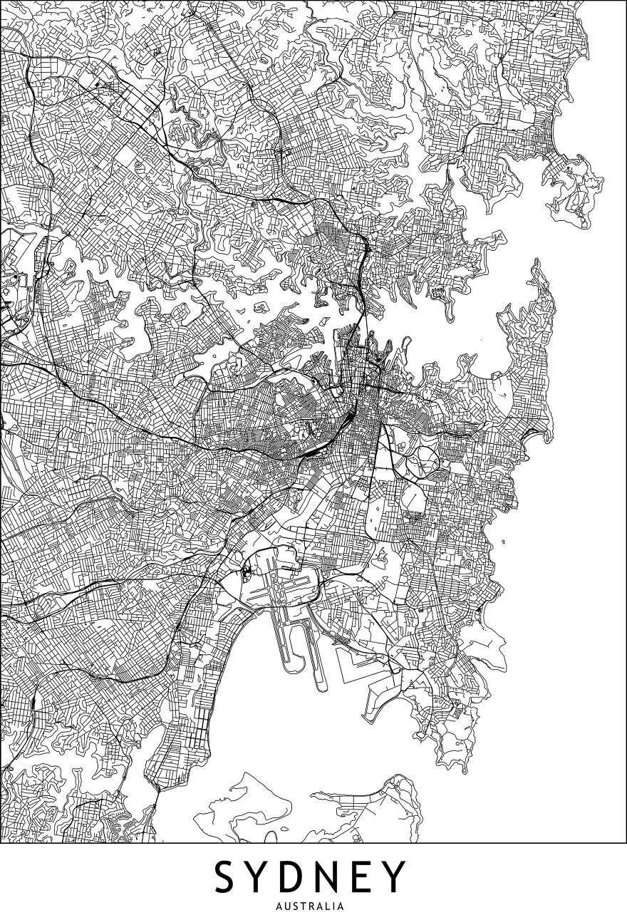 I Draw Line Maps Of World Cities Part 2