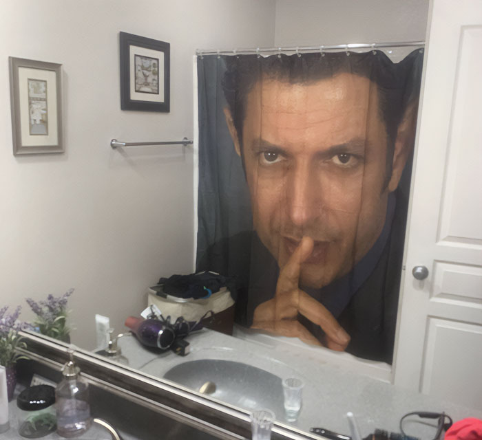 Decided To Surprise My Girlfriend With A New Shower Curtain While She’s Gone For The Day. Hope I’m Still Home And Not At Work When She Discovers It