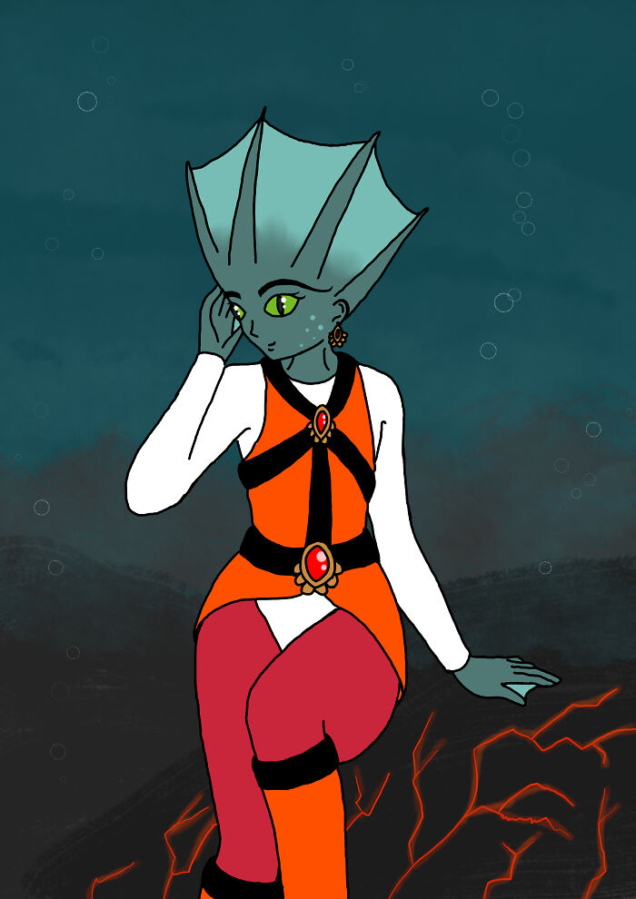 Aquatic Vulcano Worshipper. Their Name Is Skerral.