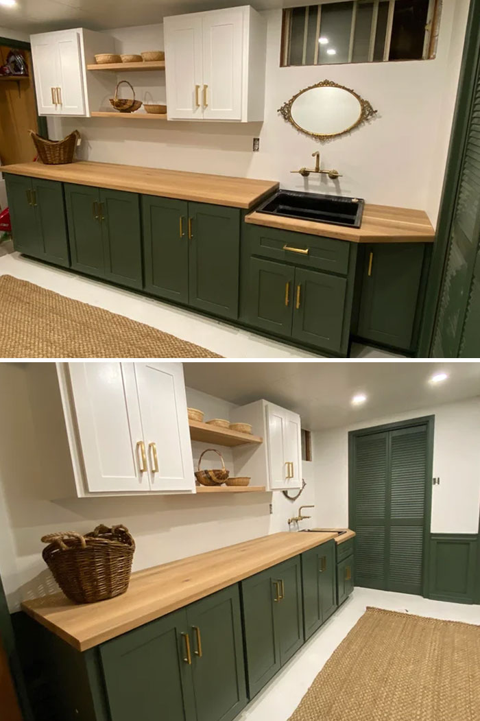 My Wife Wanted New Cabinets For The Laundry Room. Instead Of Going To IKEA, I Spent 6 Months And Double The Money Building These