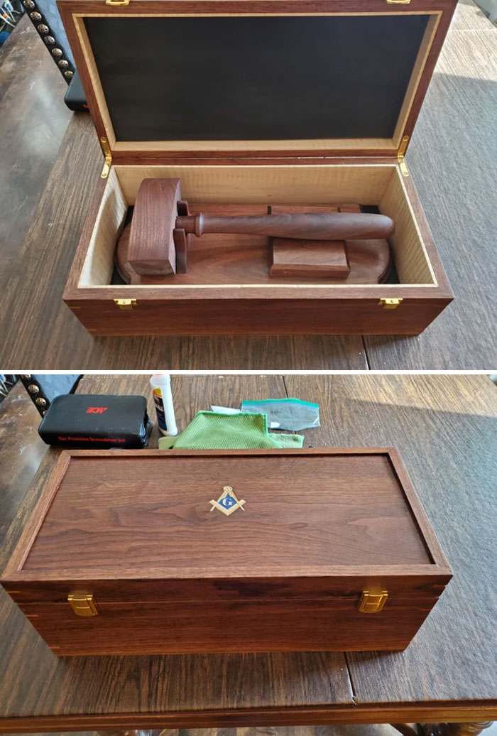 My Stepdad Asked Me To Make Him A Gavel For When He Becomes Worshipful Master Of His Lodge Next Year. I Know Nothing About Freemasonry, But I Tried My Best