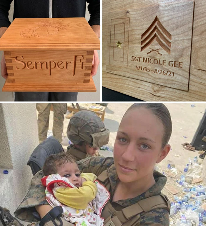 I Was Asked To Make A Memorial Chest For One Of The Soldiers Killed At Kabul Airpot