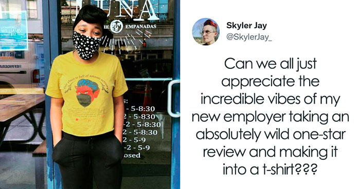 Restaurant Finds This Anti-Masker’s 1-Star Review So Ridiculous That They Put It On A T-Shirt And People Are Loving It