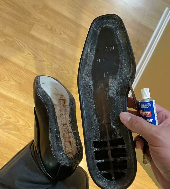 Shoe Decided To Fall Apart Before My Wedding