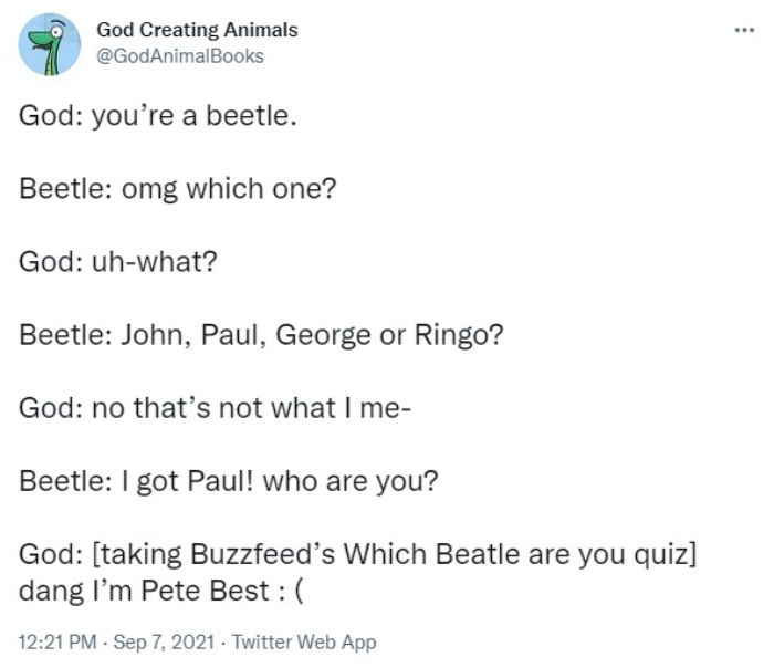 God Creates A Beetle