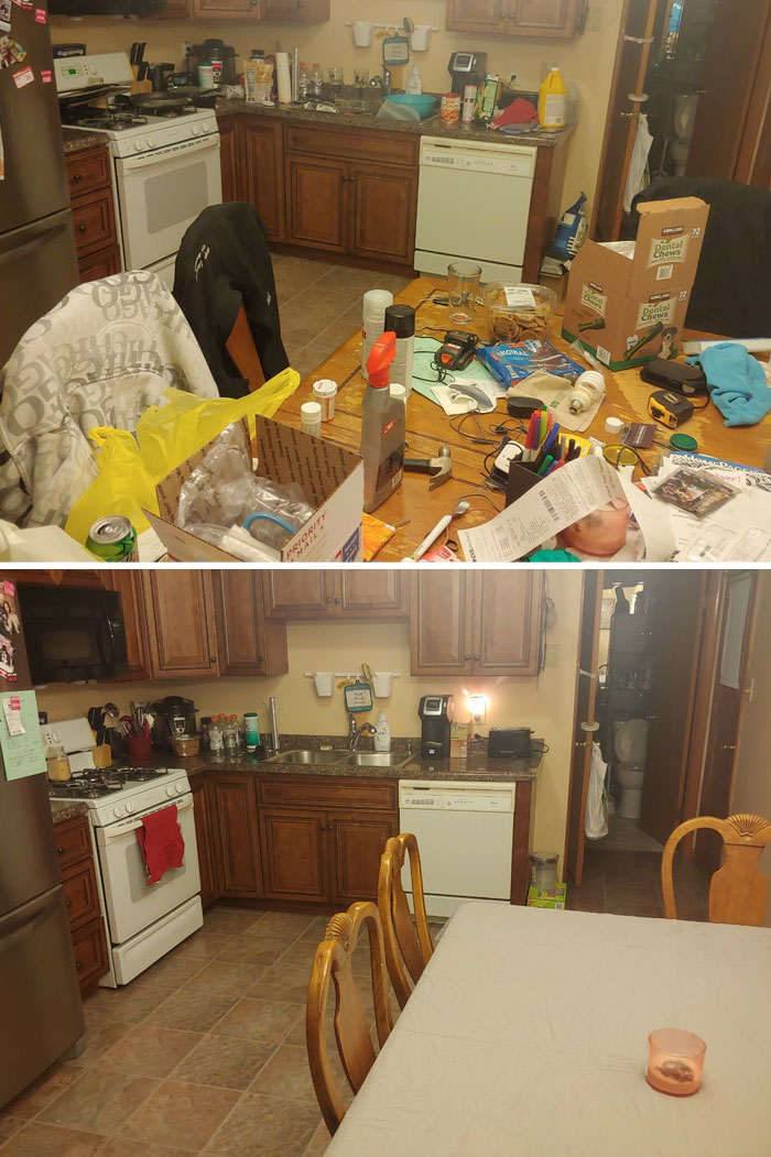 Salí de mi crisis y comencé a limpiar mi cocina... Por fin.