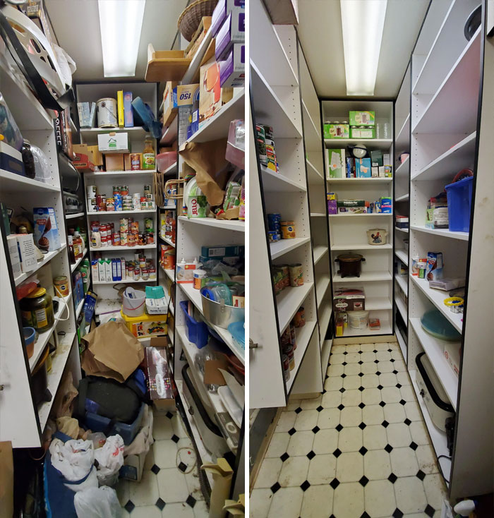 Niece And I Cleaned And Organized My Parents' Pantry That Had Been Messy For As Long As I Could Remember