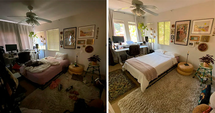 People Share 40 Before And After Pics Of Them Cleaning Up