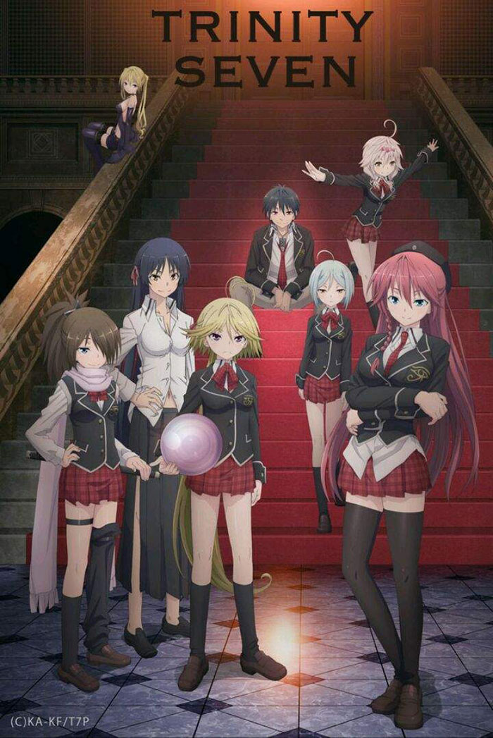 Poster of Trinity Seven anime series 