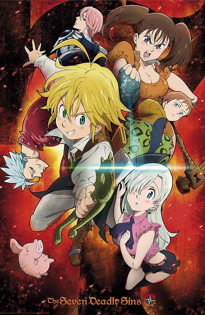 Poster of The Seven Deadly Sins anime series 