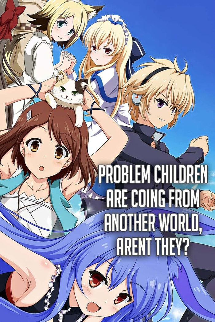 Poster of Problem Children Are Coming From Another World, Aren't They? anime cover 