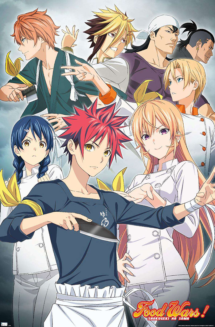 Poster of Food Wars: Shokugeki No Soma anime series 