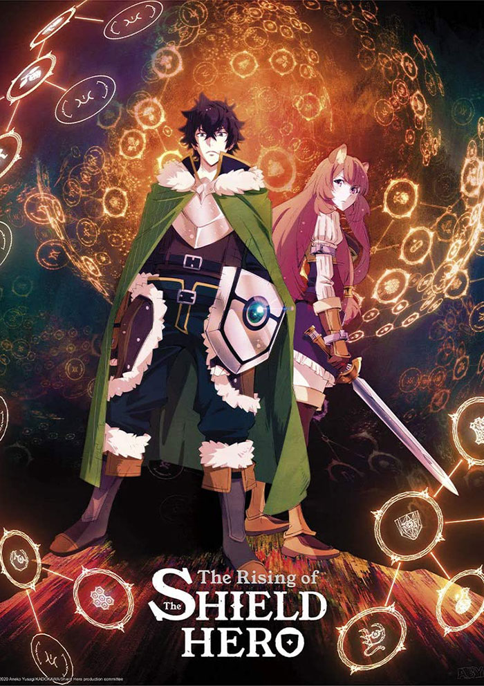 Poster of The Rising Of The Shield Hero anime series 