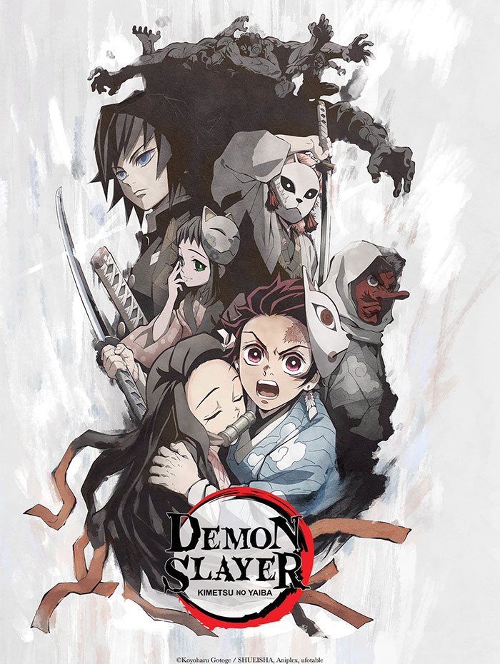 Poster of Demon Slayer: Kimetsu No Yaiba anime series 