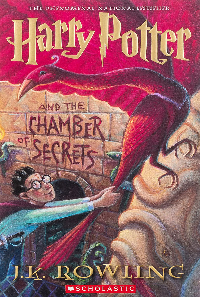 Harry Potter And The Chamber Of Secrets book cover 