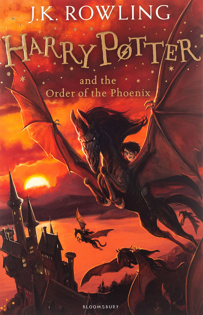 Harry Potter And The Order Of The Phoenix book cover 