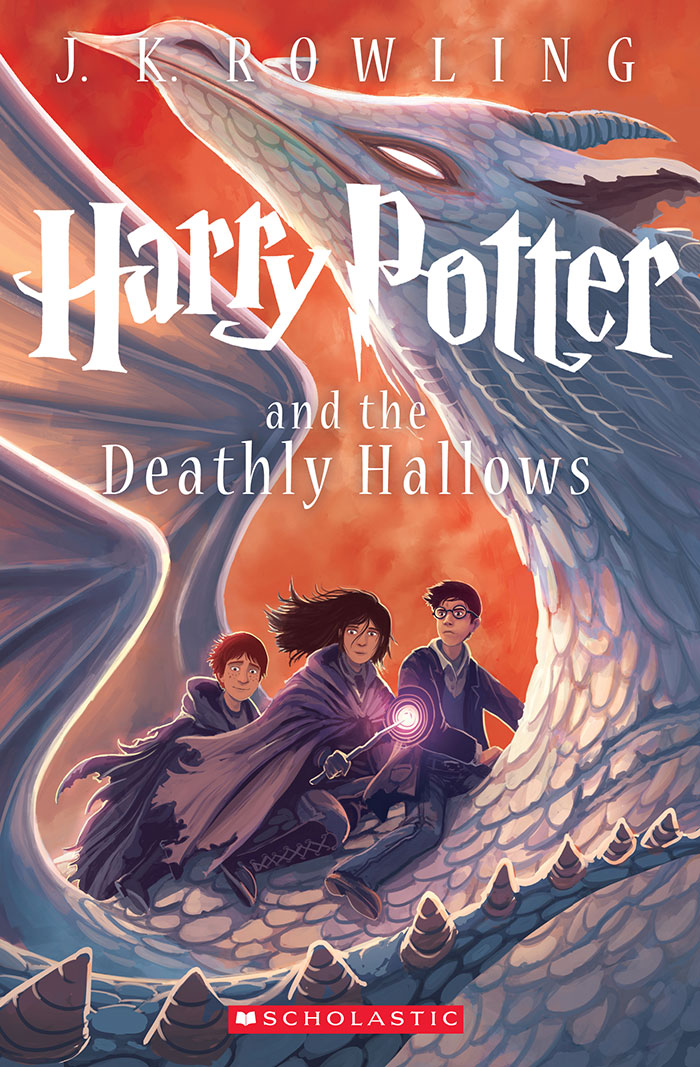 Harry Potter And The Deathly Hallows book cover 