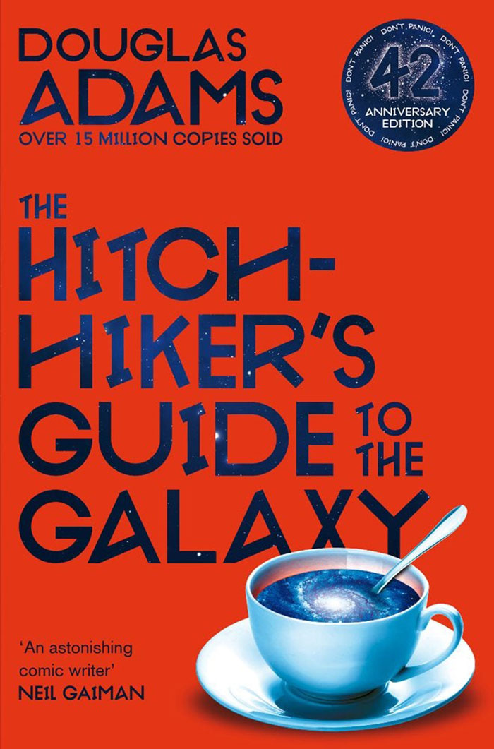 The Hitchhiker's Guide To The Galaxy book cover 