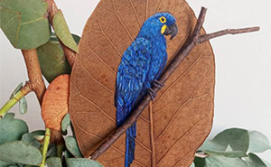 This Artist Inherited Her Mother's Talent For Handicrafts And Created A Type Of Embroidery On Leaves (59 Pics)