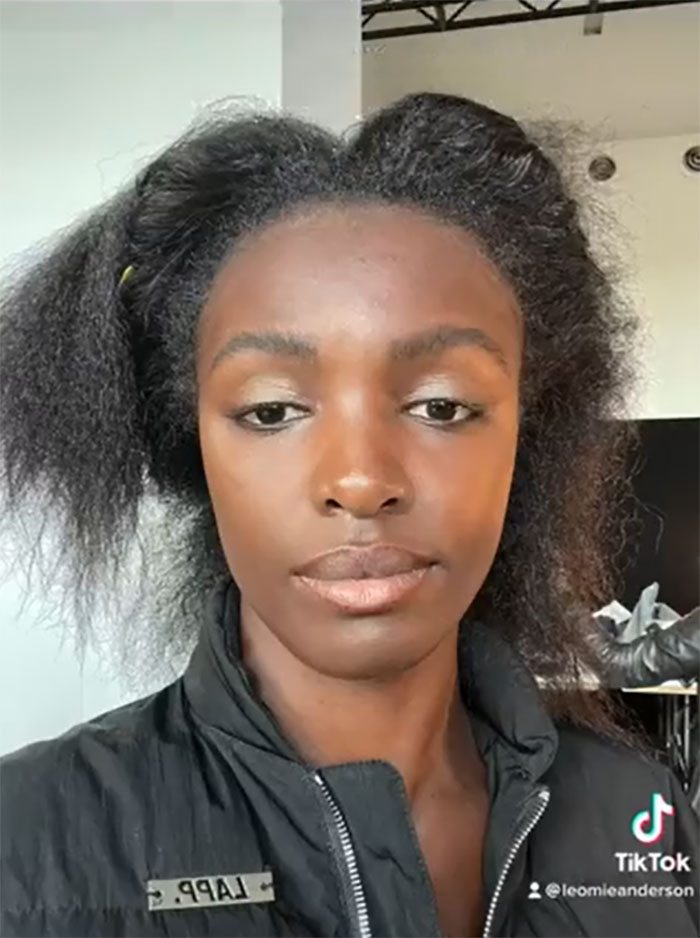 Black Top Model Redid Her Own Makeup And Hair 10 Minutes Before Walking The Runway Because The Makeup Artists Failed