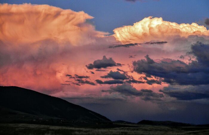 Storm Cloud Over Bridger Mountains, Montana