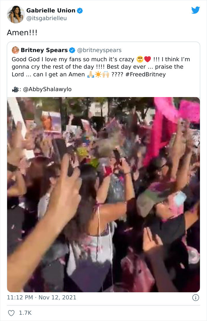 Britney Spears Is Finally Free From Her Conservatorship And Here Are 22 Reactions From The Internet Britney Spears Is Finally Free From Her Conservatorship And Here Are 22 Reactions From The Internet