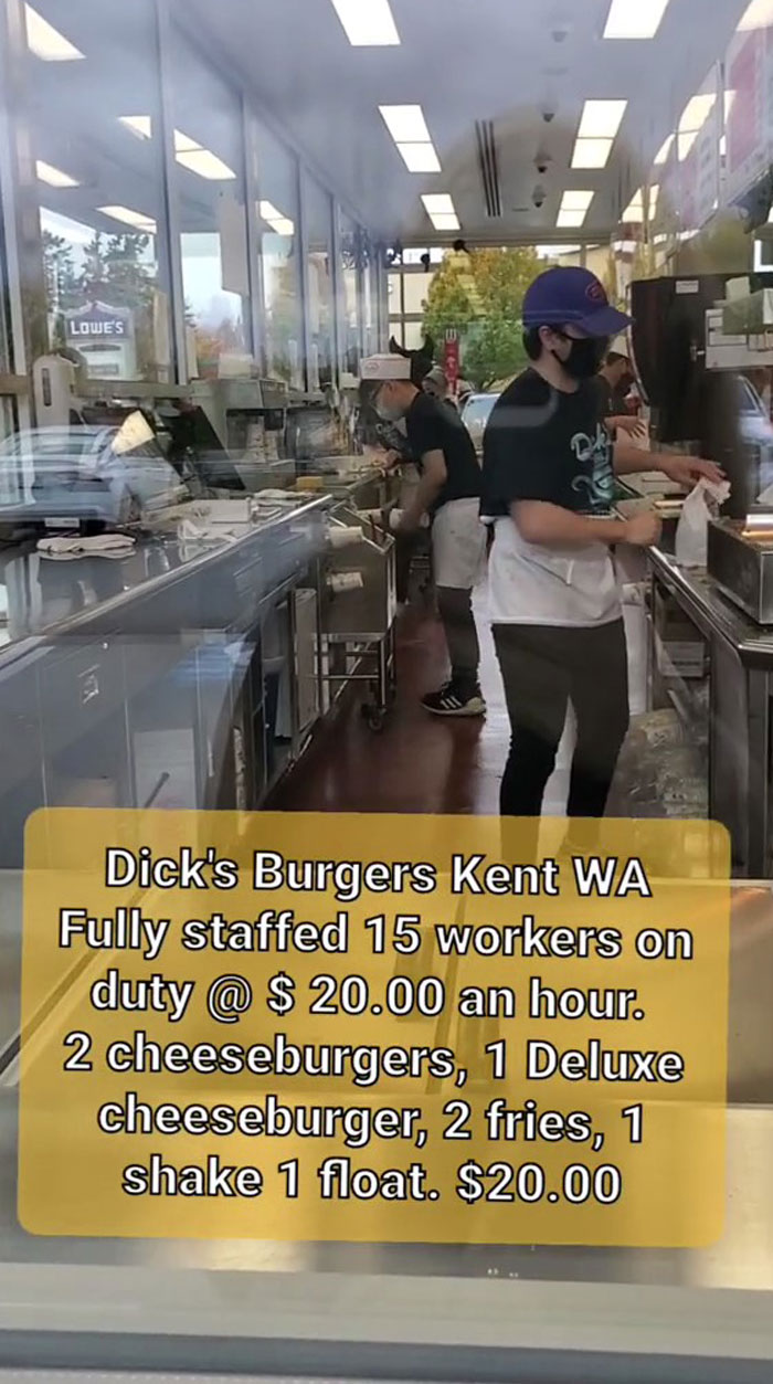 “There Isn’t A Labor Shortage. There’s A Cheap Labor Shortage”: This Fast-Food Restaurant Sparks A Debate Online After People Find Out It Pays $20 Per Hour