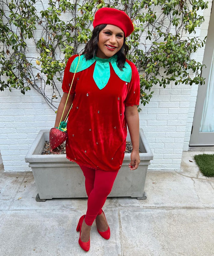 Mindy Kaling As A Strawberry