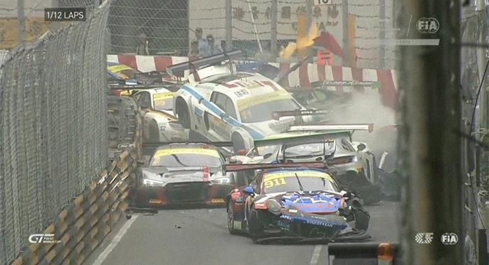 Macau Grand Prix Crash