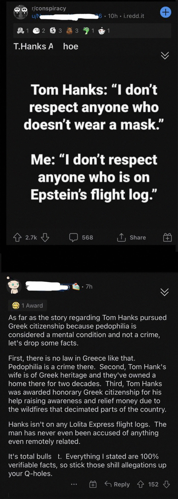 Don't Disrespect Tom Hanks