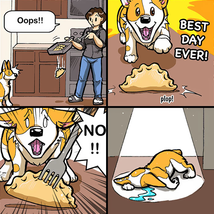 Adventures Of Living With Two Rescue Dogs: 26 Comics I’ve Made