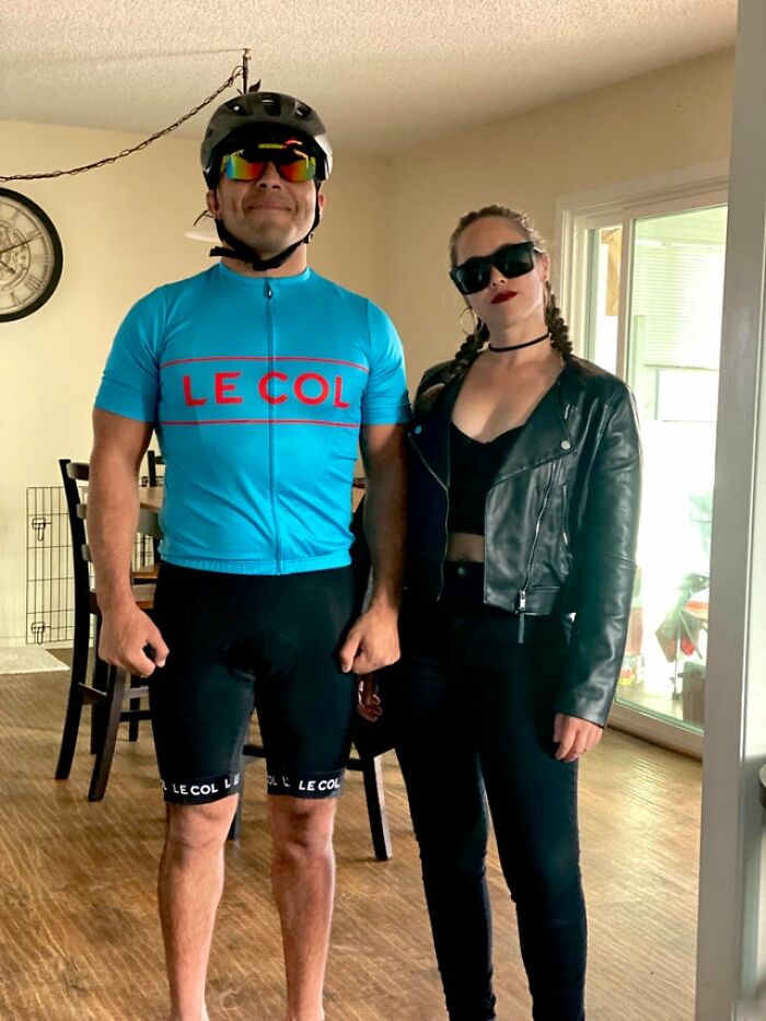 We Were Supposed To Go As Bikers But He Didn’t Get The Memo