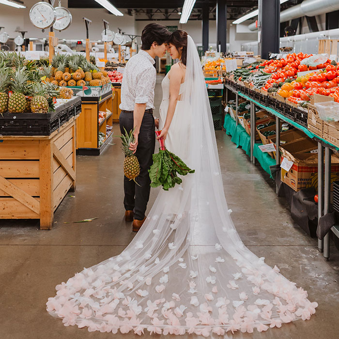 This Couple Decided To Take Their Engagement Photos At The Grocery Store They Shop At, And The End Result Might Make You Smile
