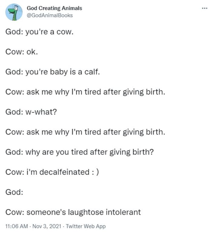 God Creates A Cow