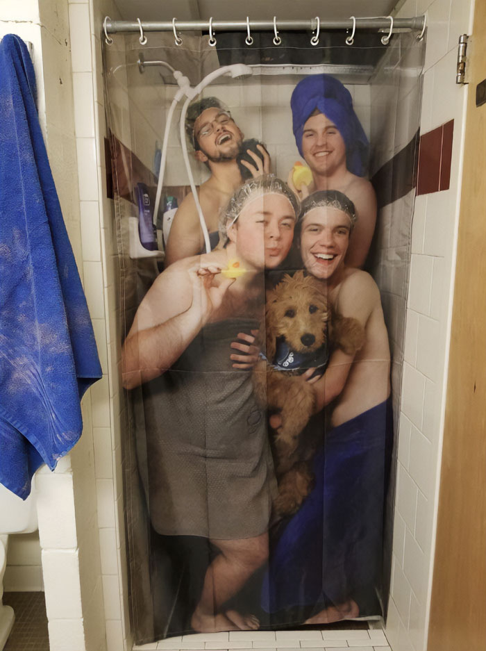 My Friend’s Roommates’ New Shower Curtain