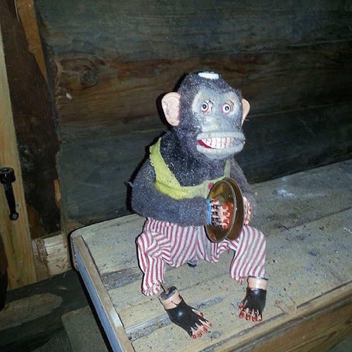 Acabo de encontrar a este mono en el desván