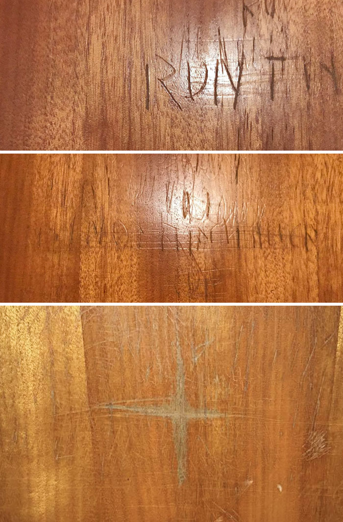 My Sister Just Moved Into Her First Flat. She Found These Engravings On The Doors Throughout The Place