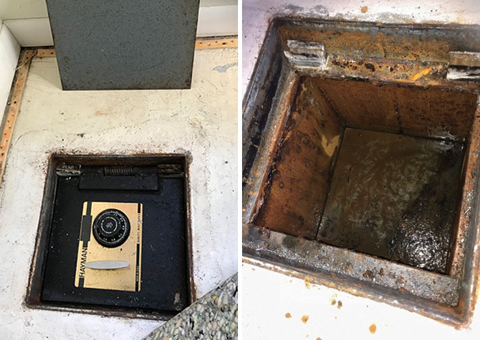 Just Bought My First House And Found A Hidden Safe When I Was Ripping Out The Old Carpet