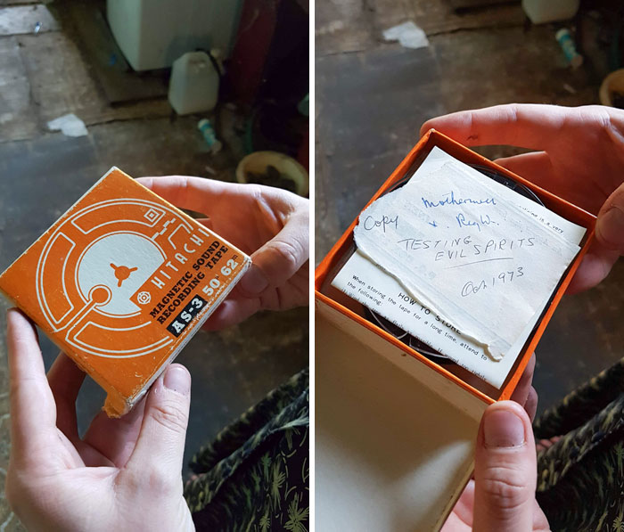 Found This Old Tape In The Deceased Estate House We Just Bought. The Handwritten Note Inside Saying "Testing Evil Spirits, 1973"