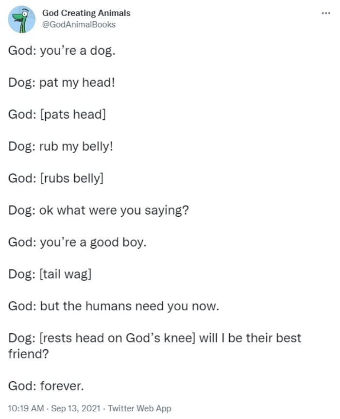God Creates A Dog