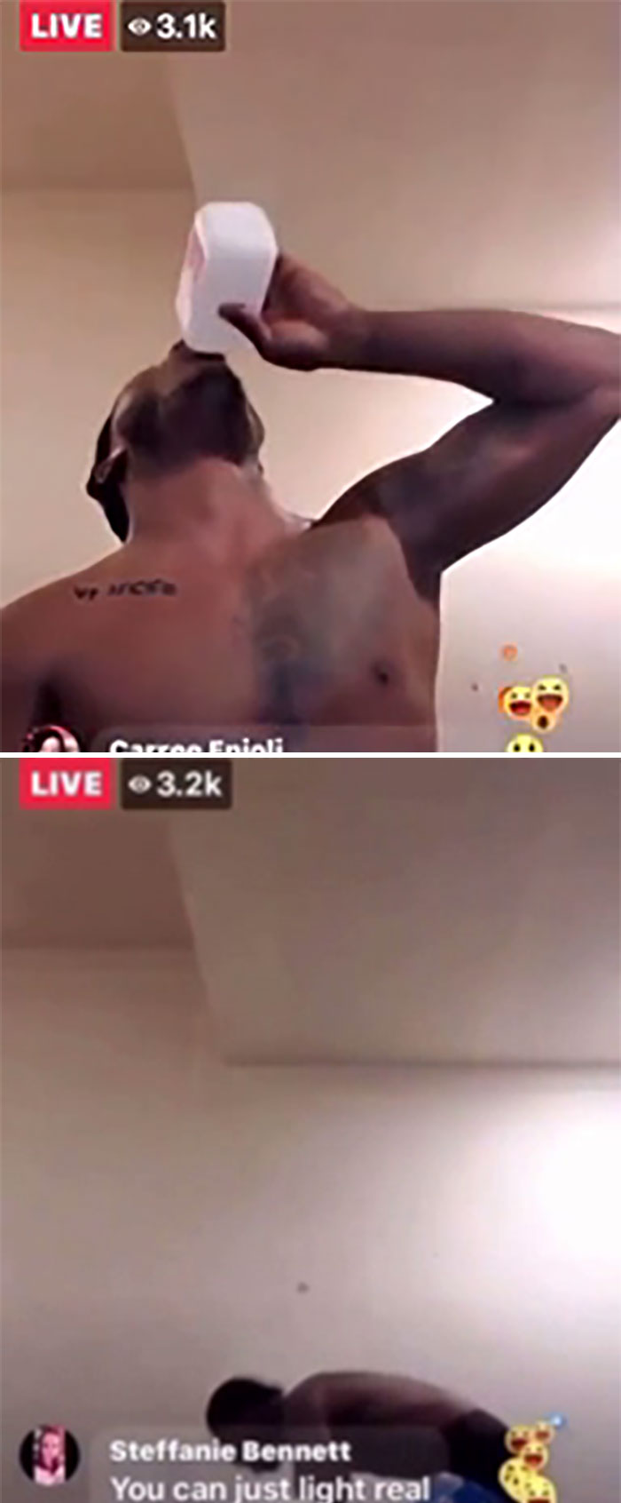 Man Drinks Bottle Of Rubbing Alcohol For Facebook Live