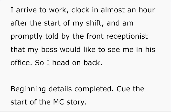 Employee Arrives At Work Late, Their Boss Uses This As An Excuse To Fire Them Only To Pull A Switcheroo