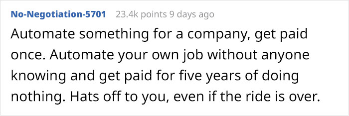"You've Won The Game": Employee Hacks His Job, Gets Paid To Do Nothing For 5 Years