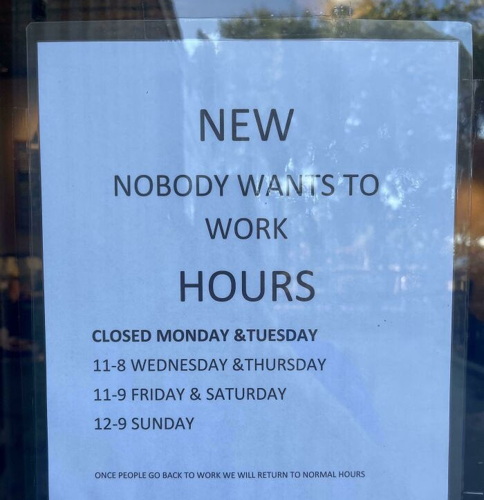 New ‘Nobody Wants To Work At A Burger Joint Where They Can’t Afford The Food’ Hours