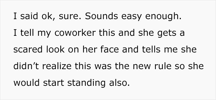 Delusional Boss Instructs His Female Employee To Stand Up Every Time He Enters The Room Delusional Boss Instructs His Female Employee To Stand Up Every Time He Enters The Room